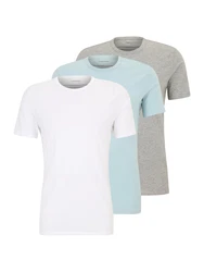Calvin Klein Unterhemd T-Shirt hellblau/graumeliert/weiß