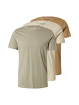 SELECTED HOMME T-Shirt 'SLHCORMAC' beige / cognac / oliv