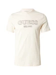 GUESS T-Shirt beige/schwarz/weiß