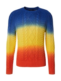 Pullover blau / gelb / hummer