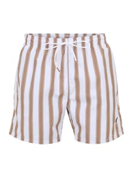 Badeshorts 'Piranha' brokat / wei