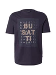 bugatti T-Shirt sand/schwarz/weiß