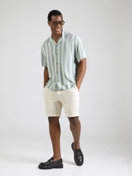 JACK & JONES Hemd 'JJEJEFF' pastellgrün/weiß