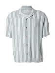 JACK & JONES Hemd 'JJEJEFF' pastellgrün/weiß