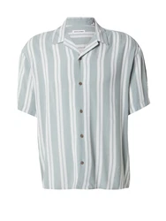 JACK & JONES Hemd 'JJEJEFF' pastellgrün/weiß