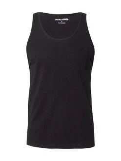 JACK & JONES Tanktop 'JJJAKE' schwarzmeliert