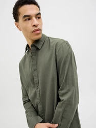 JACK & JONES Hemd 'JJESummer' dunkelgrün