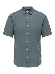 Only & Sons Hemd 'ONSCaiden' cyanblau
