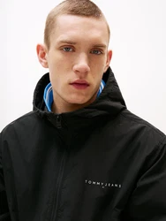 Tommy Jeans Jacke Chicago schwarz/weiß