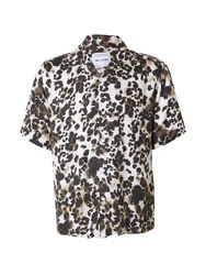 Only & Sons Hemd 'ONSROCKET' dunkelbeige/schwarz/weiß