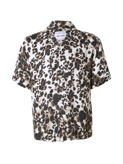 Only & Sons Hemd 'ONSROCKET' dunkelbeige/schwarz/weiß Only & Sons Hemd 'ONSROCKET' dunkelbeige/schwarz/weiß