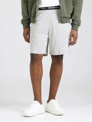 JACK & JONES Shorts 'JACEVEREST' hellgrau/schwarz/weiß