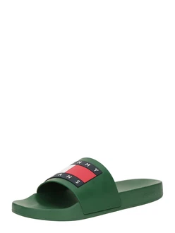 Tommy Jeans Badeschuh 'Essential' dunkelgrn/rot/schwarz/wei