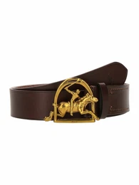 Grtel dunkelbraun / gold