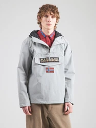 NAPAPIJRI Funktionsjacke 'RAINFOREST' beige/grau/rot/schwarz