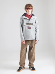 NAPAPIJRI Funktionsjacke 'RAINFOREST' beige/grau/rot/schwarz