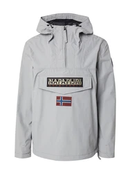 NAPAPIJRI Funktionsjacke 'RAINFOREST' beige/grau/rot/schwarz