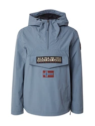 NAPAPIJRI Funktionsjacke 'RAINFOREST' saphir/dunkelrot/schwarz/weiß