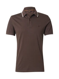 Poloshirt 'Passertip' schoko / wei