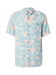 Hemd 'SAFE PARADISE' aqua / hellpink / wei
