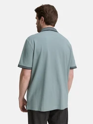 TOM TAILOR Men + Poloshirt mint/dunkelgrün