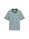 TOM TAILOR Men + Poloshirt mint/dunkelgrün