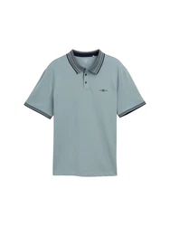 TOM TAILOR Men + Poloshirt mint/dunkelgrün
