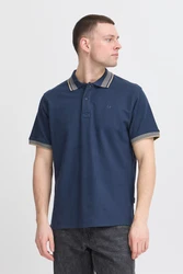 BLEND Poloshirt 'BHELMO' sand / navy