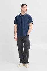 BLEND Poloshirt 'BHELMO' sand / navy
