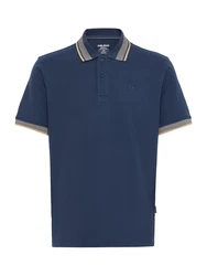 BLEND Poloshirt 'BHELMO' sand / navy