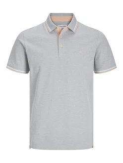 Jack & Jones T-Shirt JJEPaulos grau/apricot/weiß