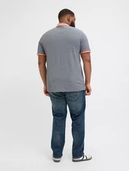 Jack & Jones T-Shirt JJEPaulos blau/zitronengelb/weiß