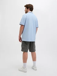 Jack & Jones T-Shirt JJEPaulos hellblau/schwarz/weiß