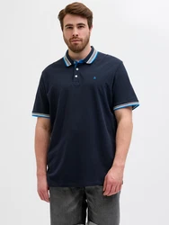 Jack & Jones T-Shirt JJEPaulos marine/azur/weiß
