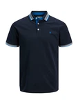 Jack & Jones T-Shirt JJEPaulos marine/azur/weiß