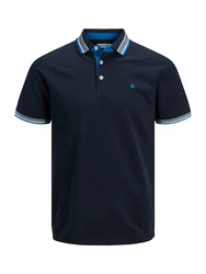 Jack & Jones T-Shirt JJEPaulos marine/azur/weiß