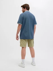 Jack & Jones T-Shirt JJEPaulos marine/pastellgrün/weiß