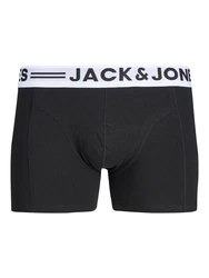 JACK & JONES Boxershorts SENSE TRUNKS 3-PACK NOOS graumeliert/pastellgrün/schwarz/weiß