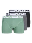 JACK & JONES Boxershorts SENSE TRUNKS 3-PACK NOOS graumeliert/pastellgrün/schwarz/weiß JACK & JONES Boxershorts SENSE TRUNKS 3-PACK NOOS graumeliert/pastellgrün/schwarz/weiß