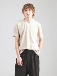 BOSS T-Shirt hellbeige/schwarz