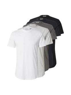 Only & Sons T-Shirt ONSJEFF graumeliert/schwarz/weiß
