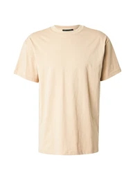 T-Shirt 'BENIMO' sand / hellblau / orange / schwarz