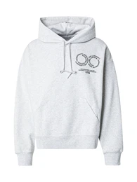 Sweatshirt graumeliert / schwarz