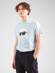Karl Lagerfeld T-Shirt aqua / schwarz / weiß