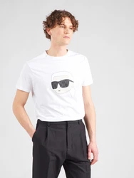 Karl Lagerfeld T-Shirt elfenbein/schwarz/weiß