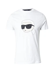 Karl Lagerfeld T-Shirt elfenbein/schwarz/weiß