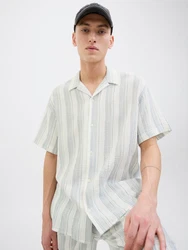 JACK & JONES Hemd JOREASTER PATRAS dunkelgrau/hellgrn/wei