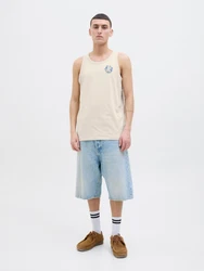 JACK & JONES Top 'JJONE' beige/blau
