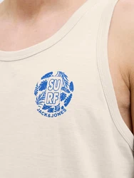 JACK & JONES Top 'JJONE' beige/blau