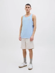 JACK & JONES Top 'JJONE' hellblau/orange